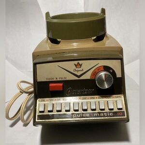 Osterizer Imperial Pulse-Matic 10 Blender, Model 854 - BASE ONLY Green Vintage